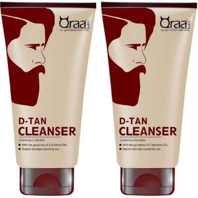 

QRAA D-Tan Cleanser, Essential For Men (Pack Of 2)(200 g)