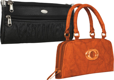 

Fillincart Casual, Party, Formal Black, Brown Clutch