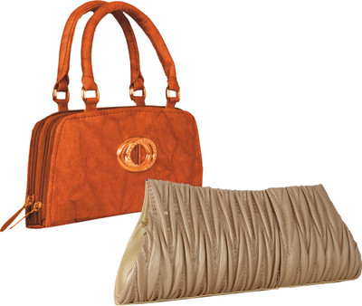 

Fillincart Casual, Party, Formal Beige, Brown Clutch