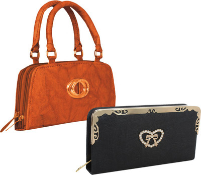 

Fillincart Casual, Party, Formal Black, Brown Clutch