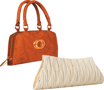 

Fillincart Casual, Party, Formal Beige, Brown Clutch