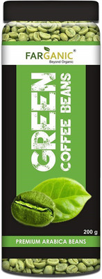 

FARGANIC 100% Certified Organic Premium Aaa Quality Arabica Green Coffee Beans (200 Gm). For Fast Weight Loss Roast & Ground Coffee 200 g(Green Coffee Flavoured)