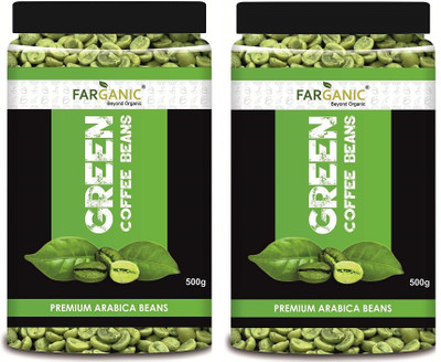 FARGANIC 100% Certified Organic Premium AAA Quality Arabica Green Coffee Beans. Ideal for Health and Personal Care>Diet & Nutrition>Weight Management. Weight Loss… (1000 GR) Roast & Ground Coffee 1 kg(Pack of 2, Green Coffee Flavoured)