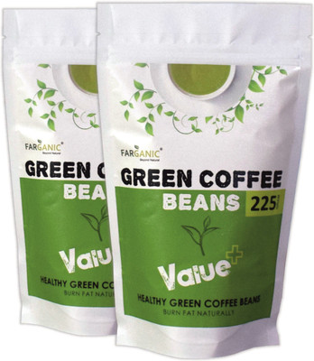 

FARGANIC Fresh and Natural Green Coffee Beans .Ideal for Health and Personal Care>Diet & Nutrition>Weight Management. Weight Loss (PACK OF 2=450 GR) Roast & Ground Coffee 450 g(Pack of 2, Green Coffee Flavoured)