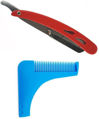 

JAMPAK Saloon Accessories, Combo Of Beard Shaper, Shaving Razor(Set of 2)