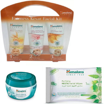 

Himalaya FAIRNESS KESAR FACIAL KIT, NEEM FACAIL WIPES, WINTER DEFENSE CREAM(Set of 2)