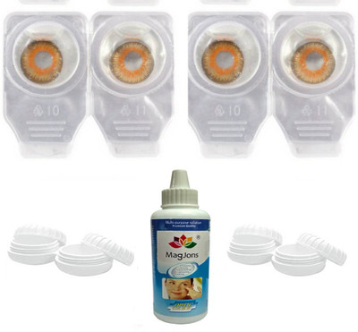 

Magjons 2 pair Combo Honey Monthly Contact Lens(0, Honey, Pack of 2)