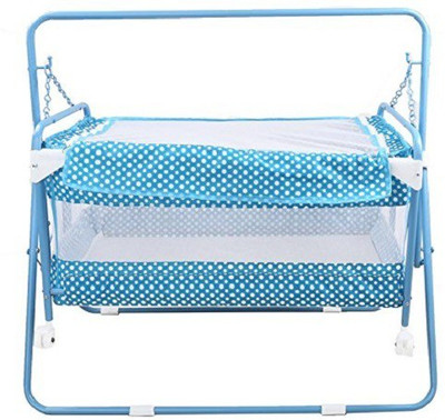 

Baybee Baby EasyNest Foldable- New Born Baby Swing Cradle with Hanging Cradle with Mosquito Protection For 0 and 12 Month Kids Boys & Girls (Blue)(Blue)