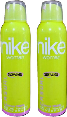 

Nike Casual Deodoranr For Woman 200ml Deodorant Spray - For Women(400 ml, Pack of 2)
