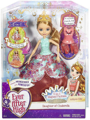 

Ever After High Ashlynn Ella 2-in-1 Magical Fashion Doll(Multicolor)