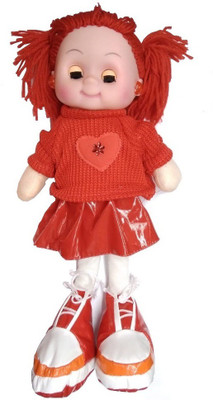 GABBU SALES ATTRACTIVE CUTE RED MUSICAL BABY DOLL(Red)