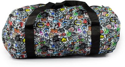 

HEMISPHERE (Expandable) FOLDABLE DUFFEL BAG Travel Duffel Bag(Red, Blue, Black, Yellow), Black;blue;red;yellow