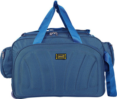 

alfisha (Expandable) Climate Proof Mountain Travel Duffel Bag Duffel Strolley Bag(Blue)