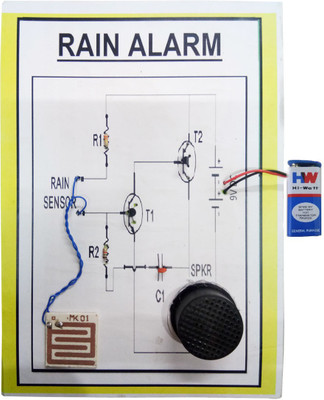 

MELODY'S Rain Alarm Physics Science Working Model-Project Educational Electronic Hobby Kit