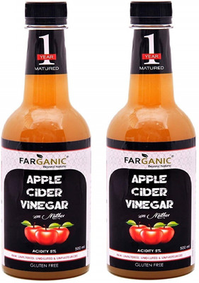 

FARGANIC ACV PLAIN DOUBLE Apple Cider Vinegar(2x500 ml, Apple Cider Vinegar Flavored)