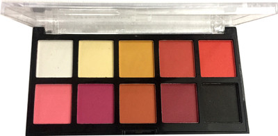 

LUV-LI PROFESSIONAL 10 COLOR GLAMOUR LOOK EYESHADOW KIT 12 g(MULTICOLOR)