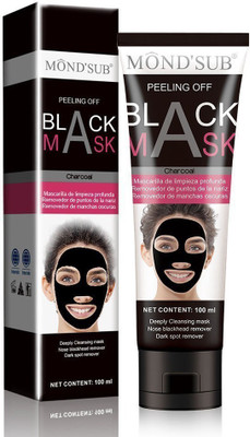 

Mond'sub Charcoal Black Mask Peel off Blackhead Remover from Nose & Acne Treatment Oil Control (100 ml)(100 ml)