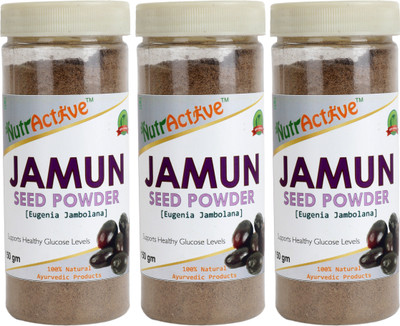 

NutrActive Jamun Powder ( Eugenia Jambolana ) Jamun Seed Powder, Jamun Guthli - 450 g(450 g)