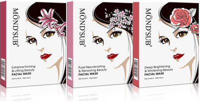 

Mond'sub Extreme Firming & Lifting Beauty & Pure Rejuvenating & Renewing & Deep Brightening & Whitening Beauty Facial Mask(75 G)Pack Of 3(75 g)