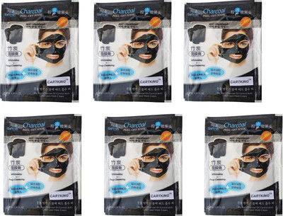 

CartKing Charcoal Peel off Mask-Anti Blackhead-Bamboo Charcoal-Pack Of 6(162 ml)