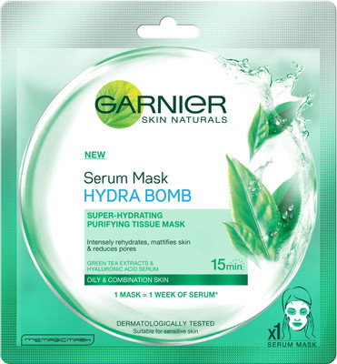 

Garnier Skin Naturals, Green Tea Serum Mask Face Shaping Mask