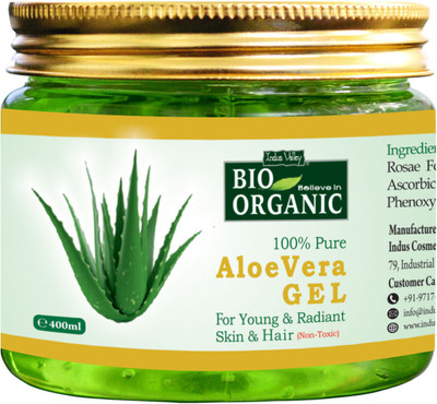 

Indus Valley Bio Organic 100% Pure Aloe Vera Gel - For Glowing Skin(400 ml)