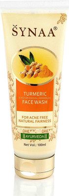 

Synaa Anti Acne Turmeric Facewash With the Rose Water - Natural Facewash for Glowing Skin - Antibacterial Face wash for All Skin Type Face Wash(100 ml)