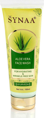 

Synaa Aloe Vera Face Wash Gel for Wrinkle Free Hydrated Skin - Purifying Aloe Vera Ayurvedic Face Wash(100 ml)