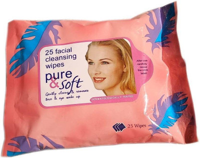 

CartKing FACIAL/FACE TISSUES -Wet-MAKEUP REMOVER-Soft -Tissue Paper Face Cleanser/Cleaning Wipes For Women & Girls-Pink(Pack of 25)