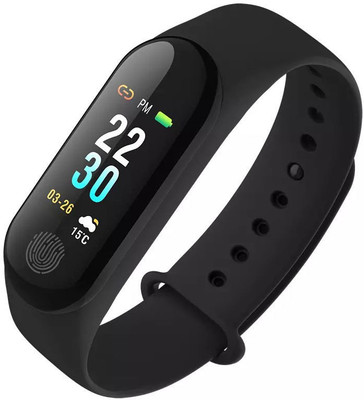 

Blue Birds M3 Band with Heart Rate Pedometer/Sleep Monitoring Functions and Sensor Fitness Band(Black, Pack of 1)