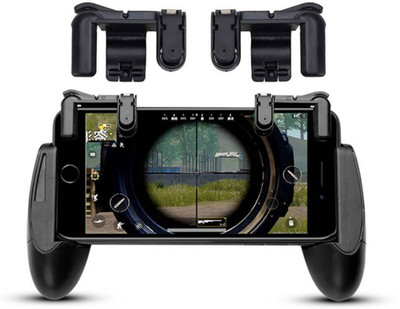 

Blue Birds Pubg Gamepad Joystick and Trigger Fire Button Assist Tool Compatible with All Android Mobile Sensitive Shoot/aim Buttons L1 R1 Trigger Mobile Game Controller Gaming Accessory Kit(Black, For Android)