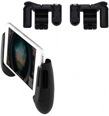 

LIFEMUSIC Mobile Game Controller, Gaming Grip Remote Control Compatible with iPhone PUBG/Fortnite/ Knives Out/Rules of Survival, Cell Phone Joystick Holder for Samsung and Android// Pubg Gamepad Joystick & Trigger Fire Button Assist Tool Compatible with A