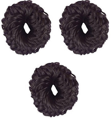 

AJ HAIR EXTENSION Y.A-619 Hair Extension ( pack of3 ) Bun(Black, Brown)