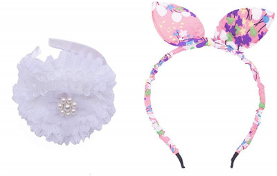 

Chooz Designer Studio Ears Head Band and Ribbons Hair Band (Pack of 2) Head Band, Hair Band(Multicolor)