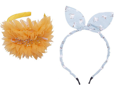 

Chooz Designer Studio Ears Head Band and Ribbons Hair Band (Pack of 2) Head Band, Hair Band(Multicolor)