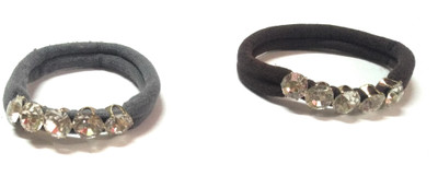 

look n chak store fancy hair rubber band Rubber Band(Brown, Grey)