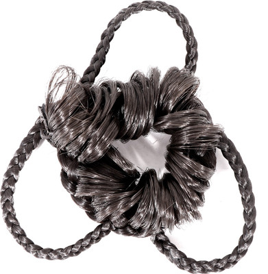 

HONBON Hair Style Synthetics Hair Bun Updo Hairpiece Ponytail Hair Wavy Curly Messy Hair Bun Hair Accessory Set (Black) Hair Claw(Brown)
