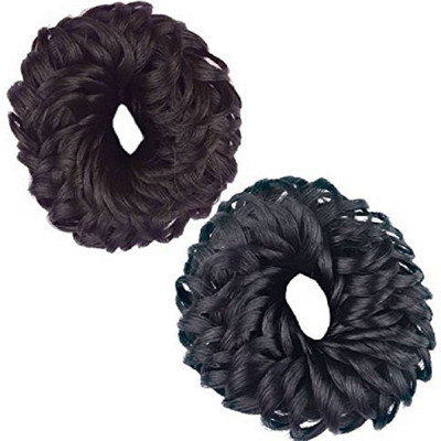 

AJ HAIR EXTENSION Y.A-619 Hair Extension( pack of 2) Bun(Black, Brown)
