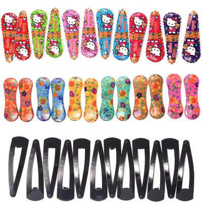 

AANJNEY TIC TAC PRINTED PRINT PIN Tic Tac Clip, Hair Clip, Hair Pin(Multicolor)