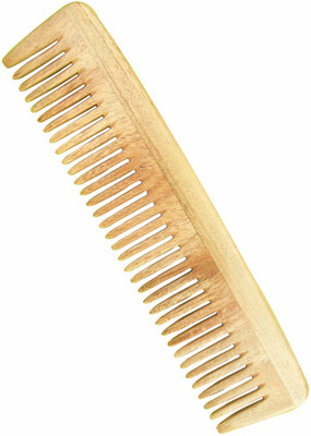 

Herb Essential Handcrafted Neem Wood Comb (Brown, Model - VI)Â