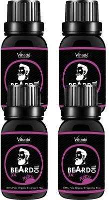 

VIHADO 3x Beard Growth Hair Oil PRO Faster Growth (10 ml) (Pack of 4) Hair Oil(10 ml)