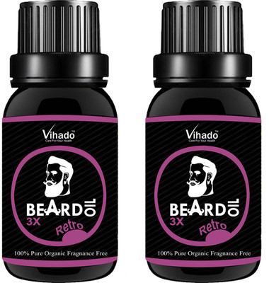 

VIHADO 3x PRO Faster Growth Beard Growth Hair Oil (10 ml) (Pack of 2) Hair Oil(10 ml)