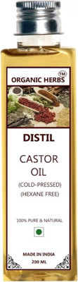 

ORGANIC HERBS COLD PRESSED CASTOR OIL 200 ML Hair Oil(200 ml)