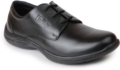 

Lee Cooper Boys Lace Derby Shoes(Black