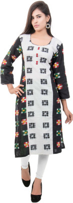 SAHORA Women Printed Straight Kurta(Red, White, Green, Black, Yellow)