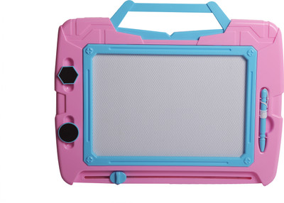 

Offspring Briefcase Style Writing and Drawing Magic Board (Doodle) for Kids with Pen And 2 Shape Stamps(Pink)