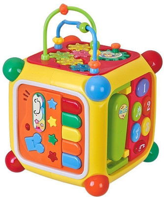

Prince Toys Cubic Musical Activity Cube Play Center Six sides of cube each with different function including Be the first to review this item(Multicolor)