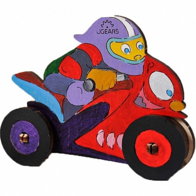

Ugears Motorcyclist - 3D Coloring Model(Beige)