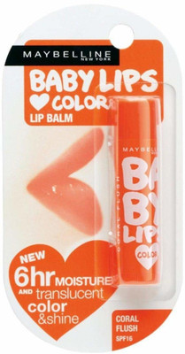 

Maybelline Baby Lips, Coral Flush, 4g (SPF 20) Coral Flush(Pack of: 1, 4 g)