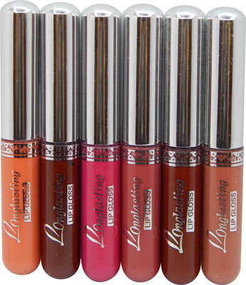 

firstzon™ Long lasting lip gloss set of 6 D(6, D)